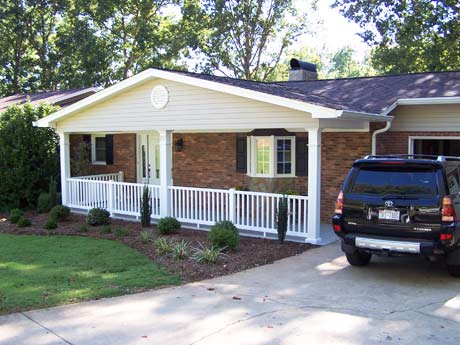 Exterior after Front Porch Addition